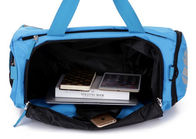Mens Travel Duffel Bag , OEM Nylon Ripstop Blue Sports Bags Lightweight