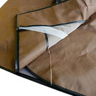 Non Woven Tri Fold Garment Bag with Handles in Brown , Zip Up Garment Bag