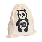 2 Sides Promotional Gift Bags Cotton Drawstring Backpacks ISO9001 Certification