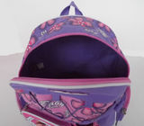 Pretty Cartoon Character Backpacks , Personalized Kids Backpacks Purple