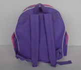 Pretty Cartoon Character Backpacks , Personalized Kids Backpacks Purple