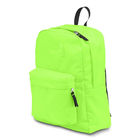 Customizable Outdoor Sports Backpack Light Green For High School Girls / Boys