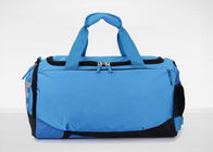 Mens Travel Duffel Bag , OEM Nylon Ripstop Blue Sports Bags Lightweight