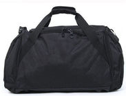 Customized Portable Black  Duffel Bags Luggage Fashionable 600D Polyester Material