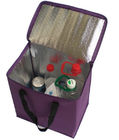 Insulated Cooler Tote Bags / Disposable Lunch Bag / Purple Cooler Bag For Adults