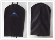 Luxury PVC Leather Hanging embroider suit protector Garment Bag Carry On Suit Cover Black