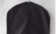 Luxury PVC Leather Hanging embroider suit protector Garment Bag Carry On Suit Cover Black