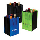 Durable Green Non Woven Shopping Bag  Wine Bottle Totes ISO9001 Certification