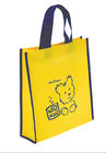 Colorful Yellow Cute Non Woven Shopping Bag with Heat Transfer Printing