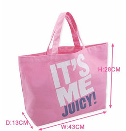 Pink Printed Canvas Tote Bags Ladies Cotton Handbags for Ladies Supermarket