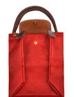 Fashion Foldable Ladies Tote Bags Red Polyester Handbags Promotional