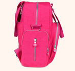 Polyester Cute Baby Diaper Backpack  Rose Color Eco Friendly Advantage