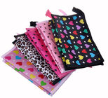 Promotional Nylon Dots Printed Travel Cosmetic Bags / Cosmetic Train Cases