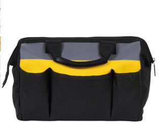 Heavy Duty Kit Black Electrician Tool Bag , Large Tool Tote Bag 50*40*30 cm Size