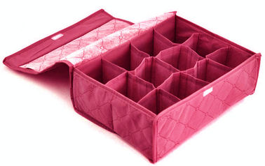 PP Non Woven Clothes Storage Boxes / Underwear Storage Organizer 12 Compartment