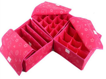 Custom Printed Bra And Underwear Organizer Portable Collapsible Storage Box