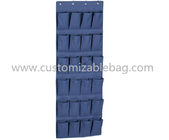 Fashion Blue Non Woven Storage Boxes 24 Pocket Over Door Shoe Organizer
