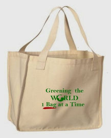 Customized Green Non Woven Grocery Bags with Silk Screen Printed Logo