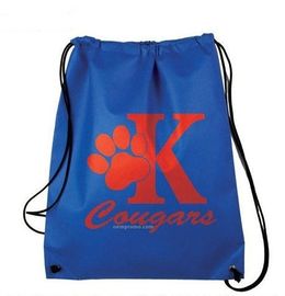 Eco friendly 210D Personalized Drawstring Backpacks with Customized Logo Printed