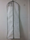 Durable Waterproof Suit Garment Bag White PP Non Woven With Hanger Pocket