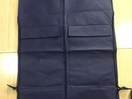Tri-foldable Suit Garment Bag navy non woven and polyester with shoe pocket