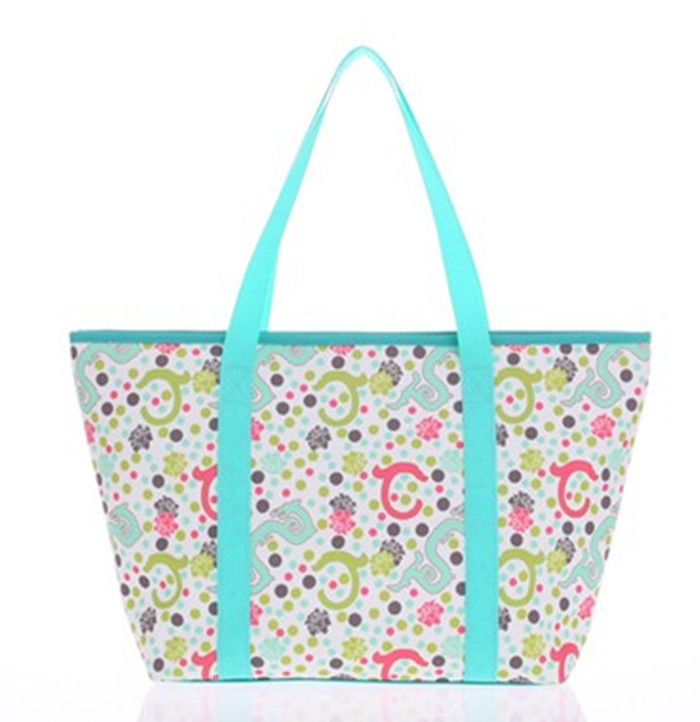 Custom Printed Tote Bags Reusable Polyester Handbag for Womens