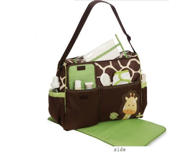 Custom Popular Designer Baby Diaper Bags Small Nappy Changing Bag with Logo Printed