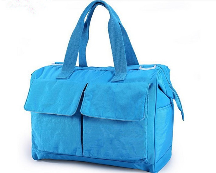 Blue Recycle Pretty designer Baby Diaper Bags , Baby Nappy Changing Bag