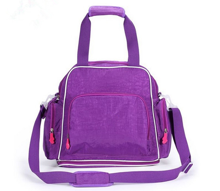Purple Washable Diaper Bag Essentials TPDB007 For Small Baby and Girls
