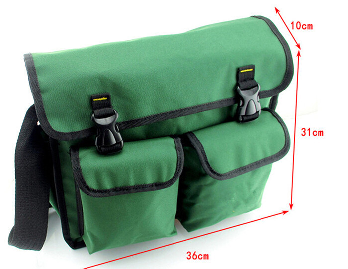 Heavy duty Polyester Electrician Tool Bag multi-pockets with velcro closure