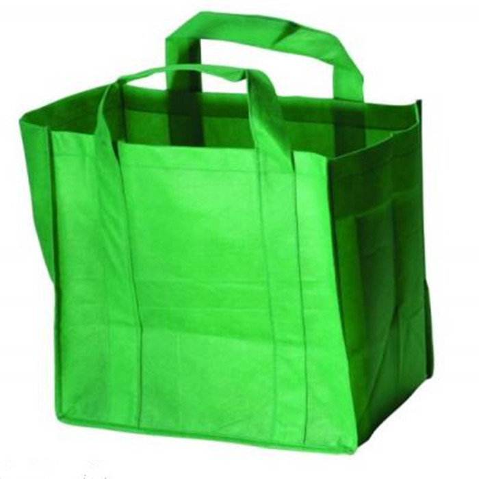 Custom Printed Promotional Carrier Bags Shopping Totes in Green /, Purple / White