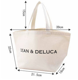 10 OZ 100% Cotton Canvas Ladies Tote Bags for Promotional , White