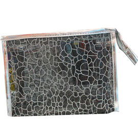 Fashionable Portable Clear Makeup Bag in Nylon Mesh Reusable Feature